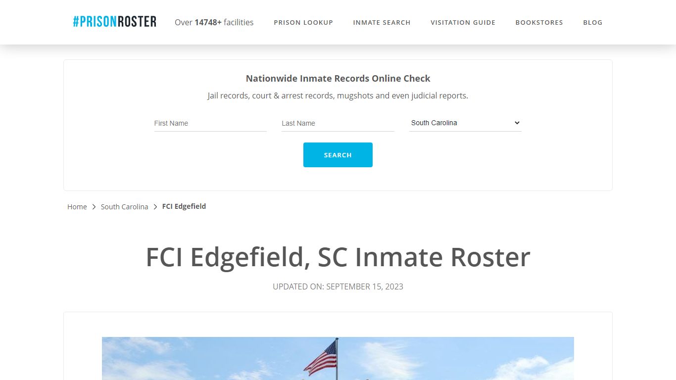 FCI Edgefield, SC Inmate Roster - Prisonroster